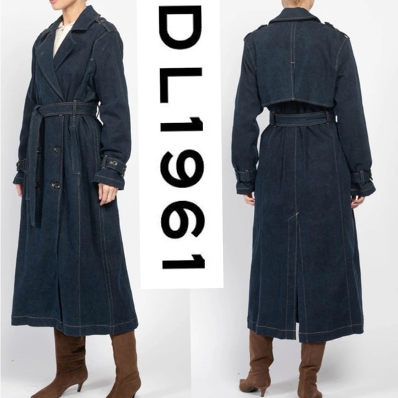 DL1961 Denim Trenchcoat - Picture 1 of 9